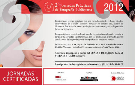 Segundas Jornadas Prácticas de Fotografía Publicitaria – 2012