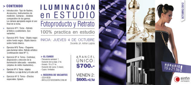 Nuevo Taller de Iluminación en el Estudio SINFIN