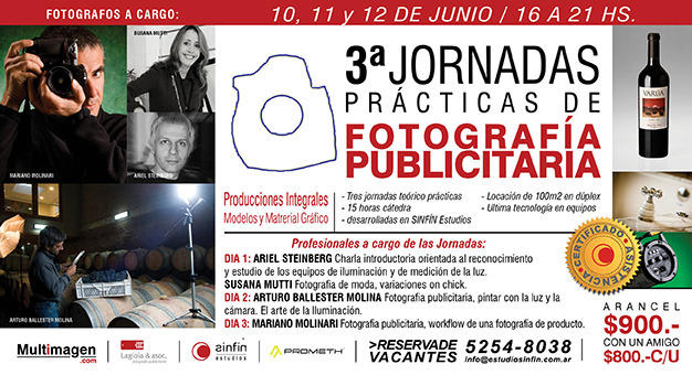 Terceras Jornadas Prácticas de Fotografía Publicitaria 2013