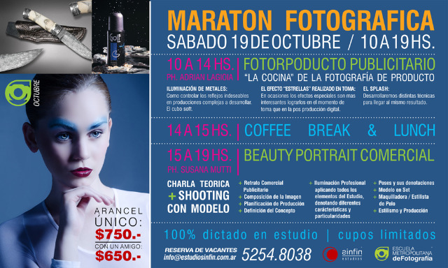 MARATON DE FOTOGRAFÍA PUBLICITARIA EN LA ESCUELA METROPOLITANA